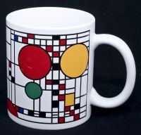 Frank Lloyd Wright Mondrian Art Institute Coffee Mug